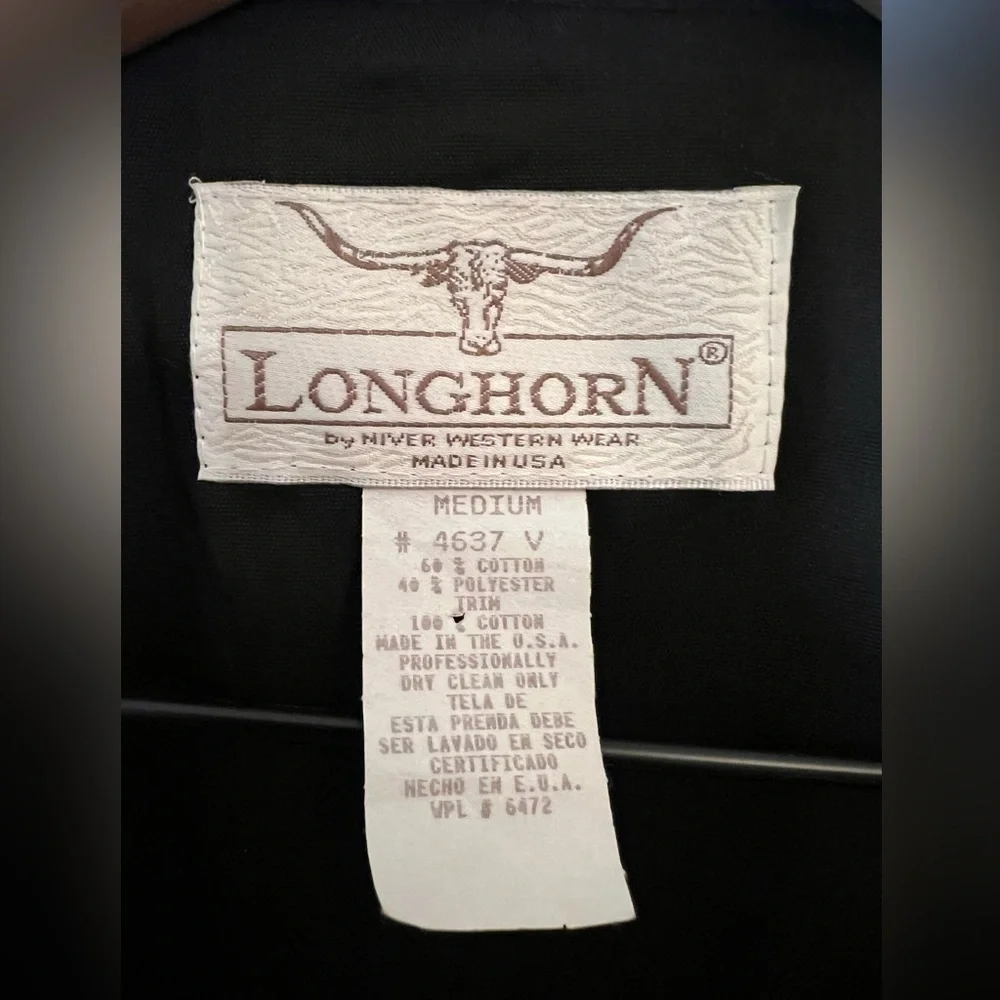 Vintage Longhorn Western Vest - Picture 3 of 6